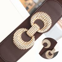 Basic Solid Color Woven Fabric Women's Woven Belts main image 4