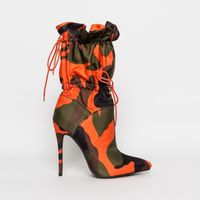 Women's Streetwear Camouflage Point Toe Classic Boots main image 1