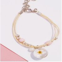 Casual Lady Star Flower Alloy Cloth Plating Inlay Artificial Gemstones Women's Bracelets Bangle sku image 6