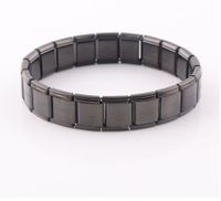 Simple Style Classic Style Square Solid Color Stainless Steel Plating Men's Bangle main image 2