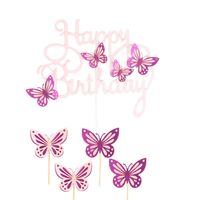 Birthday Butterfly Paper Party Cake Decorating Supplies sku image 3