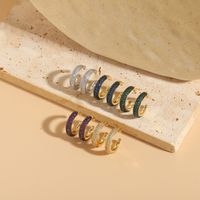 1 Pair Simple Style Round Plating Inlay Copper Zircon 14k Gold Plated Ear Cuffs main image 6