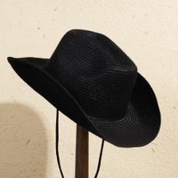 Unisex Casual Solid Color Wide Eaves Straw Hat main image 6