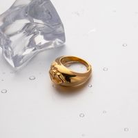 Wholesale Ig Style Lips Stainless Steel Plating 18k Gold Plated Rings main image 3