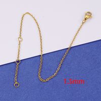 1 Piece Stainless Steel None 18K Gold Plated Solid Color sku image 3