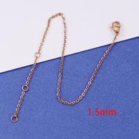 1 Piece Stainless Steel None 18K Gold Plated Solid Color sku image 4