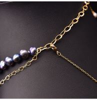 Original Design Geometric Freshwater Pearl Copper Plating 18k Gold Plated Necklace main image 4