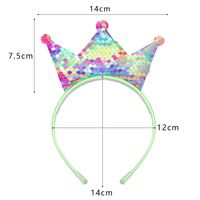 Simple Style Crown Plastic Resin Patchwork Hair Band main image 4