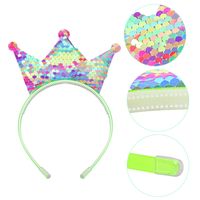 Simple Style Crown Plastic Resin Patchwork Hair Band main image 2