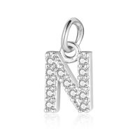 Simple Style Letter Zircon Copper Wholesale Charms Jewelry Accessories sku image 13