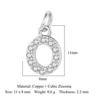 Simple Style Letter Zircon Copper Wholesale Charms Jewelry Accessories main image 2