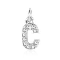 Simple Style Letter Zircon Copper Wholesale Charms Jewelry Accessories sku image 3