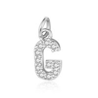 Simple Style Letter Zircon Copper Wholesale Charms Jewelry Accessories sku image 7