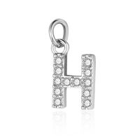 Simple Style Letter Zircon Copper Wholesale Charms Jewelry Accessories sku image 8