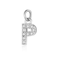 Simple Style Letter Zircon Copper Wholesale Charms Jewelry Accessories sku image 15