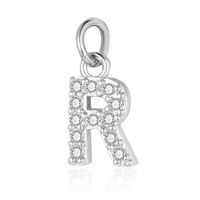 Simple Style Letter Zircon Copper Wholesale Charms Jewelry Accessories sku image 17