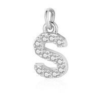 Simple Style Letter Zircon Copper Wholesale Charms Jewelry Accessories sku image 18