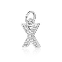 Simple Style Letter Zircon Copper Wholesale Charms Jewelry Accessories sku image 23