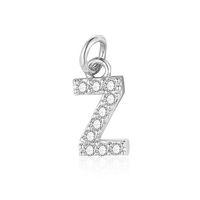 Simple Style Letter Zircon Copper Wholesale Charms Jewelry Accessories sku image 25