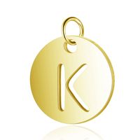 5 Pieces Stainless Steel Gold Plated Polishing Polished Pendant sku image 11