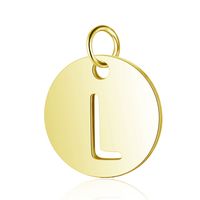 5 Pieces Stainless Steel Gold Plated Polishing Polished Pendant sku image 12