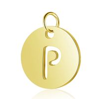 5 Pieces Stainless Steel Gold Plated Polishing Polished Pendant sku image 16