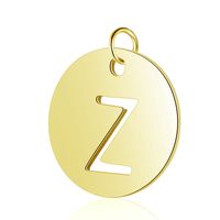 5 Pieces Stainless Steel Gold Plated Polishing Polished Pendant sku image 26