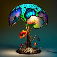 Cartoon Mushroom Resin Night Lamp Home Decoration main image 3