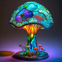 Cartoon Mushroom Resin Night Lamp Home Decoration main image 6