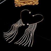 1 Piece Classic Style Butterfly Plating Inlay Alloy Rhinestones Earrings main image 2