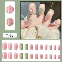 Lady Sweet Flower Plastic Nail Patches 1 Set main image 2