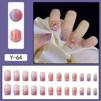 Lady Sweet Flower Plastic Nail Patches 1 Set sku image 26