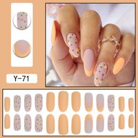 Lady Sweet Flower Plastic Nail Patches 1 Set sku image 28