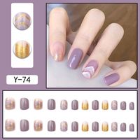Lady Sweet Flower Plastic Nail Patches 1 Set sku image 5