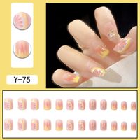 Lady Sweet Flower Plastic Nail Patches 1 Set sku image 16