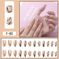 Lady Sweet Flower Plastic Nail Patches 1 Set sku image 18
