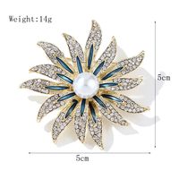 Ig Style Cute Flower Alloy Inlay Rhinestones Women's Brooches main image 3