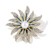 Ig Style Cute Flower Alloy Inlay Rhinestones Women's Brooches main image 4