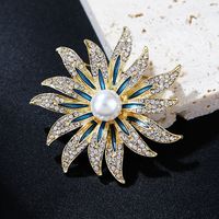 Ig Style Cute Flower Alloy Inlay Rhinestones Women's Brooches main image 1