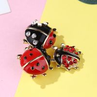 Cute Funny Korean Style Insect Alloy Enamel Rhinestones Women's Brooches main image 4
