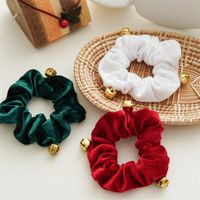 Romantic Solid Color Flannel Handmade Hair Tie main image 3