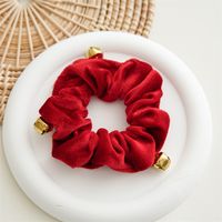 Romantic Solid Color Flannel Handmade Hair Tie sku image 3