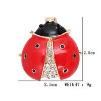 Ig Style Cute Korean Style Insect Alloy Inlay Rhinestones Women's Brooches main image 5