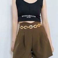 Streetwear Oval Metal Women's Chain Belts main image 2