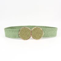 Sweet Solid Color Cotton And Linen Women's Woven Belts sku image 1