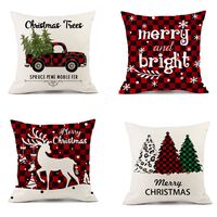 Ethnic Style Letter Elk Polyester Pillow Cases sku image 5