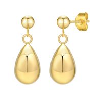 1 Pair Casual Classic Style Commute Solid Color 304 Stainless Steel Drop Earrings main image 4