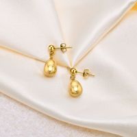 1 Pair Casual Classic Style Commute Solid Color 304 Stainless Steel Drop Earrings main image 6