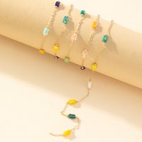 Elegant Lady Colorful Stainless Steel Artificial Crystal Wholesale Necklace main image 9