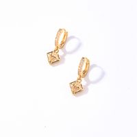 1 Pair Casual Vintage Style Shiny Heart Shape Bow Knot Plating Inlay 304 Stainless Steel Copper Zircon Drop Earrings main image 4